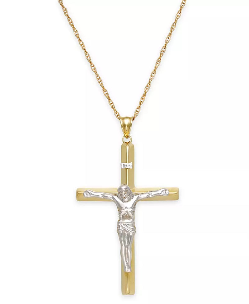 Men'S Crucifix Pendant in 10K Gold