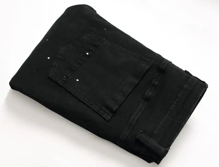 Men's Jeans High Quality Street-wear (black)