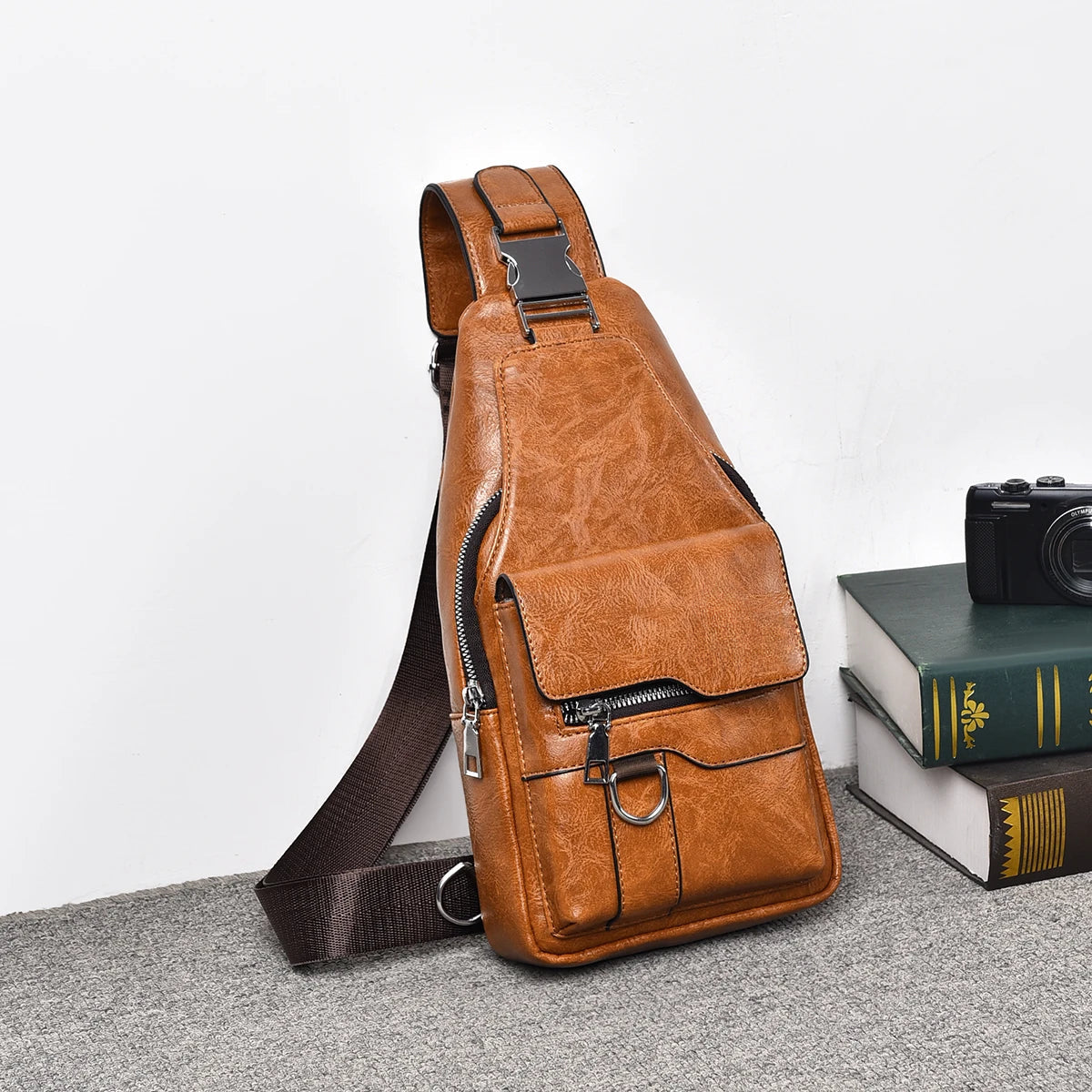 Men Cross Body Bag Sling Backpack