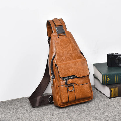 Men Cross Body Bag Sling Backpack