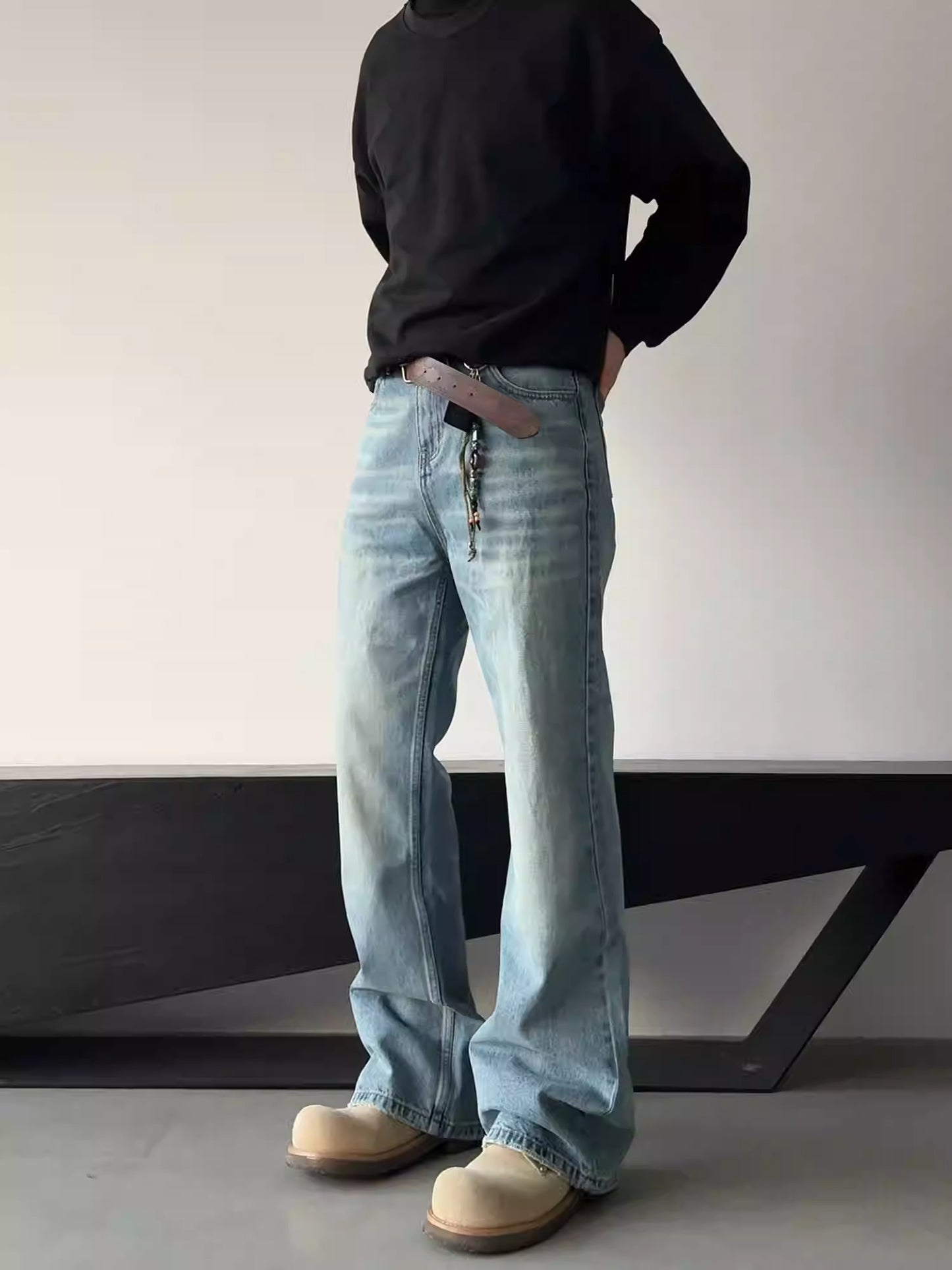 Men's Skinny Slim-fit Tall-looking Jeans