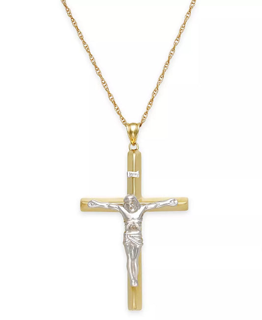 Men'S Crucifix Pendant in 10K Gold