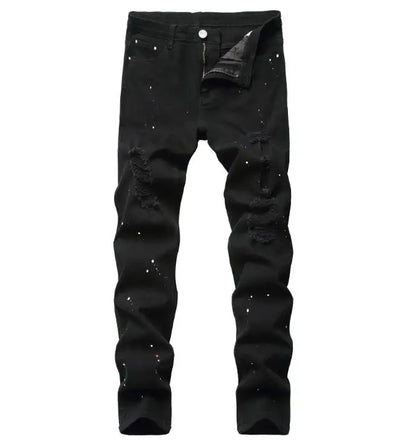 Men's Jeans High Quality Street-wear (black)