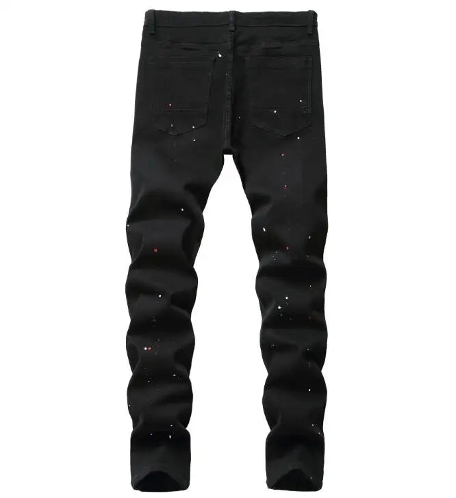 Men's Jeans High Quality Street-wear (black)