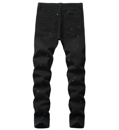 Men's Jeans High Quality Street-wear (black)