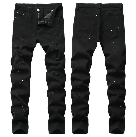 Men's Jeans High Quality Street-wear (black)