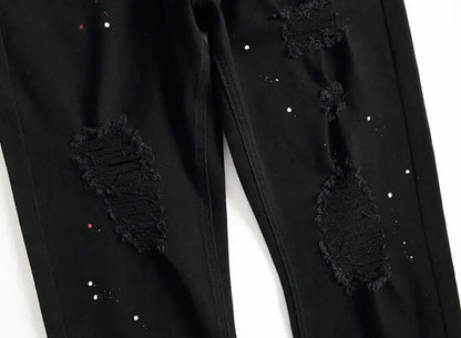 Men's Jeans High Quality Street-wear (black)