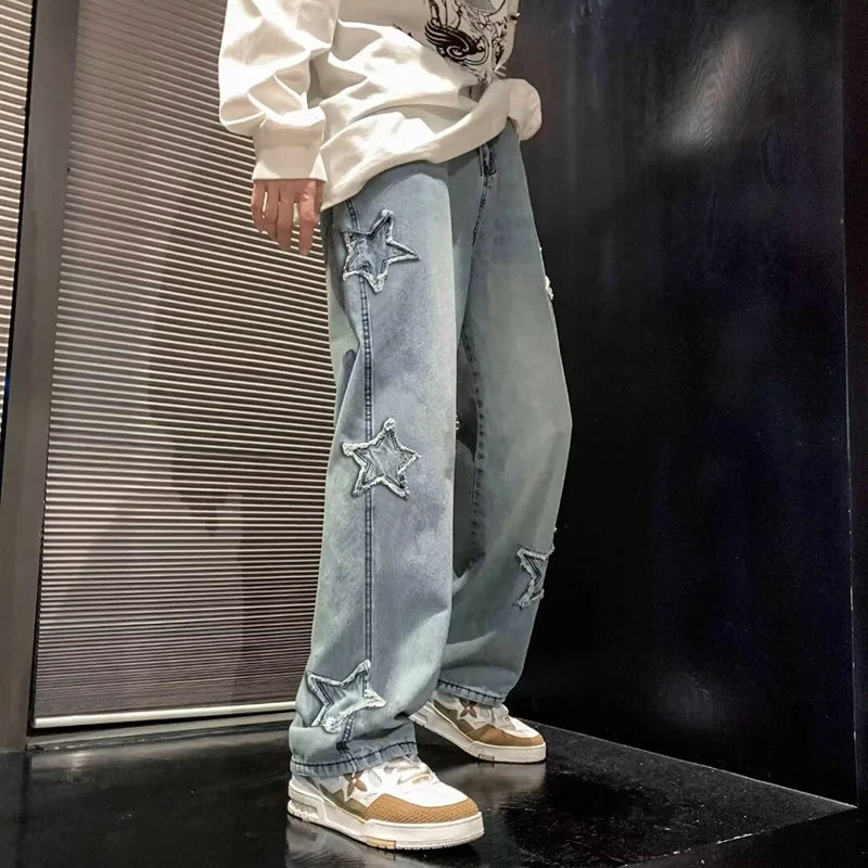 New Men's Baggy Jeans (Star)