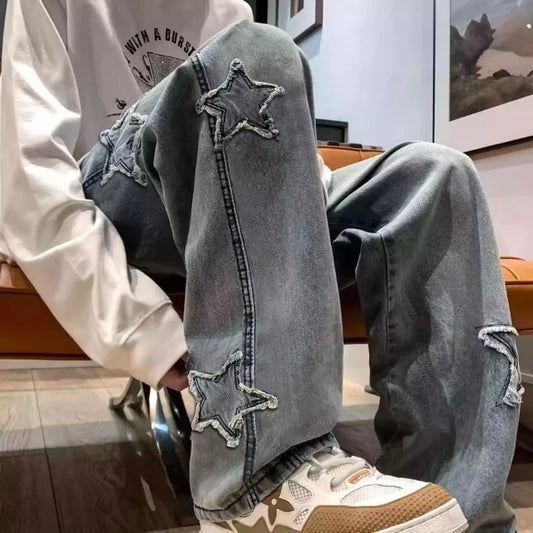 New Men's Baggy Jeans (Star)