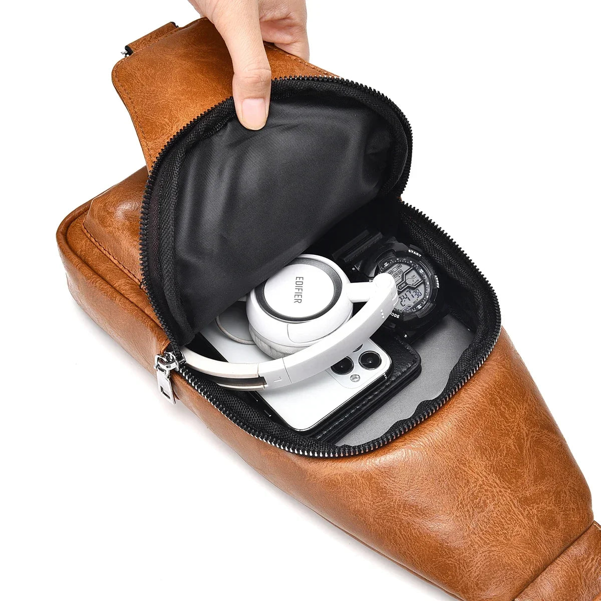 Men Cross Body Bag Sling Backpack