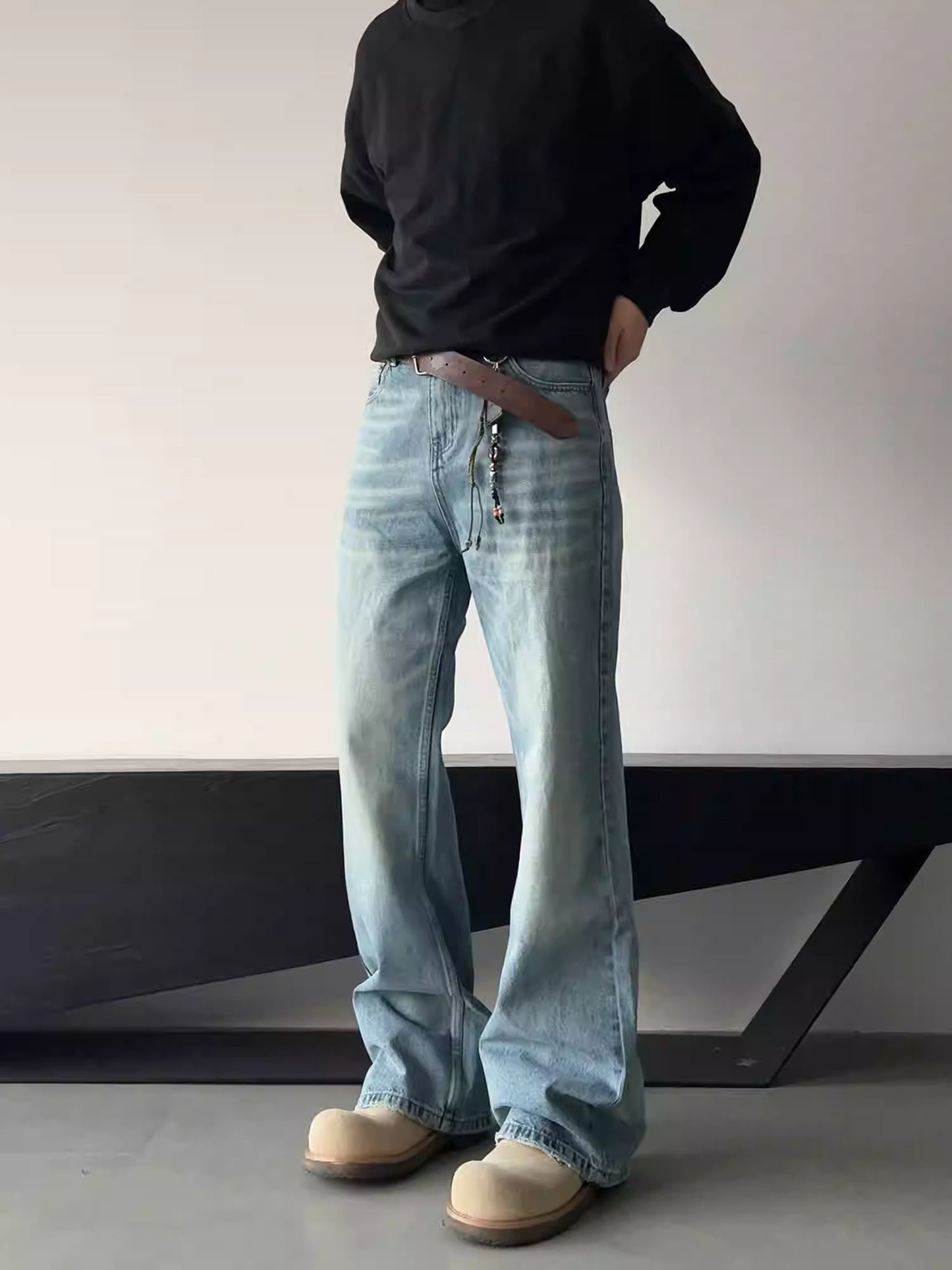 Men's Skinny Slim-fit Tall-looking Jeans