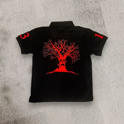 Oversized Graphic Shirt Men Hip Hop Retro Y2K Men Shirts Harajuku Letter Pattern T Shirts Casual Shirt Cotton Tops Streetwear