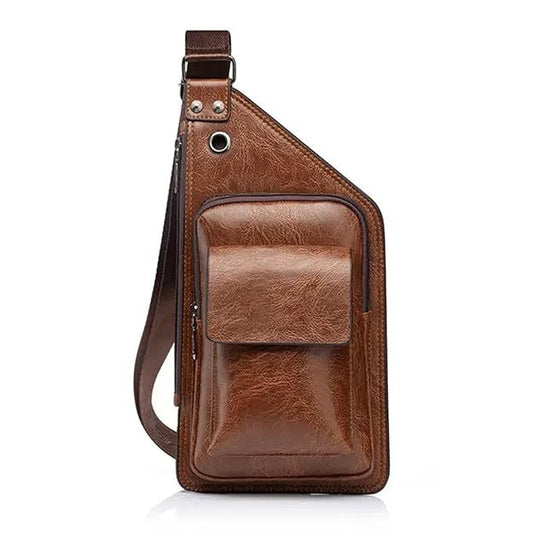 Leather Sling Crossbody Bag